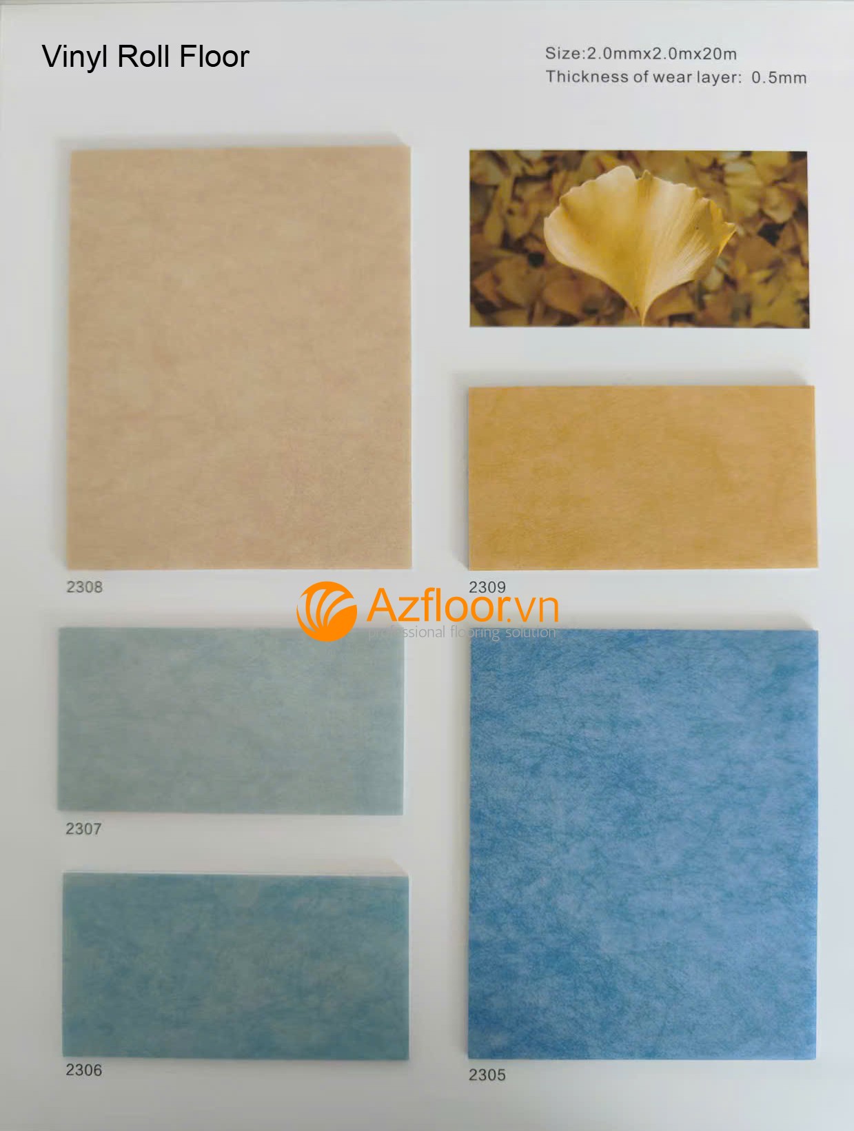 sàn vinyl cuộn nhiều lớp 2m x 20m