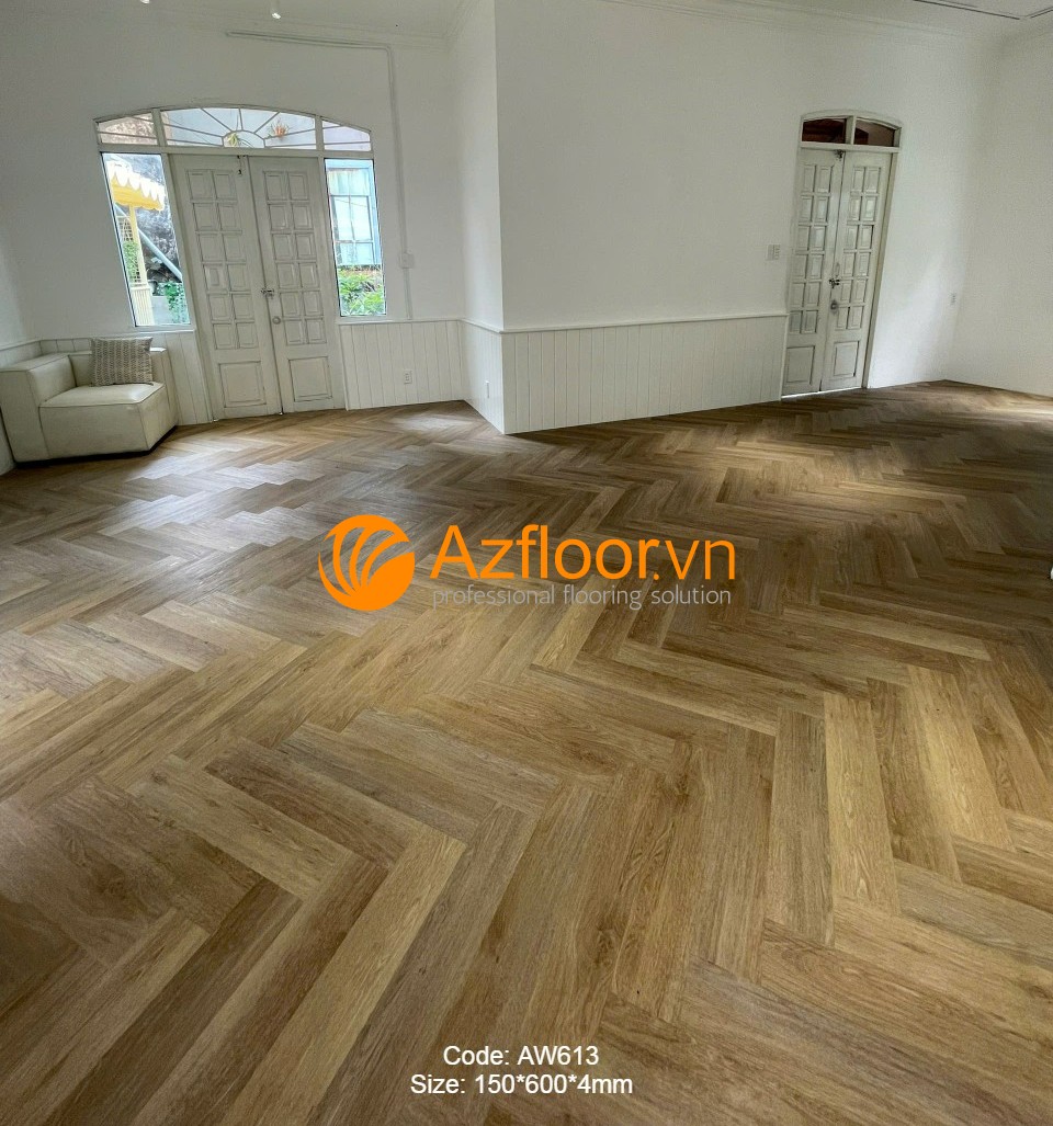 sàn vinyl giả vân gỗ xương cá