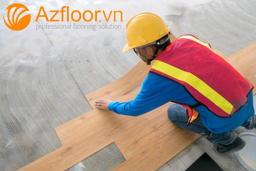 thi công sàn giả gỗ 