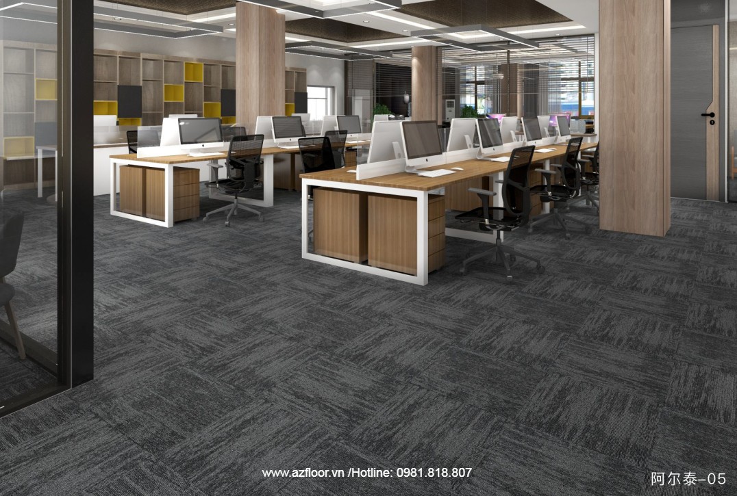 thảm trải sàn Atlas 05 xám đậm