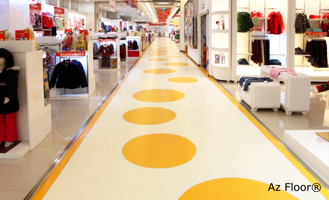 Sàn nhựa vinyl cuộn 2mm phối màu