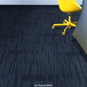 Thảm MA07 trải sàn màu xanh blue. Azfloor lắp đặt