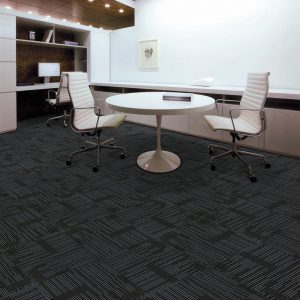 Thảm MA08 màu đen trải sàn. Azfloor thi công lắp đặt