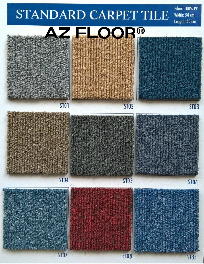 Thảm tấm đế cao su pvc Azfloor Standard 
