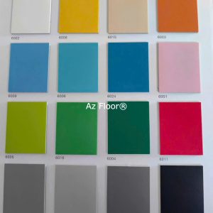 sàn vinyl cuộn đơn sắc azfloor nhiều màu