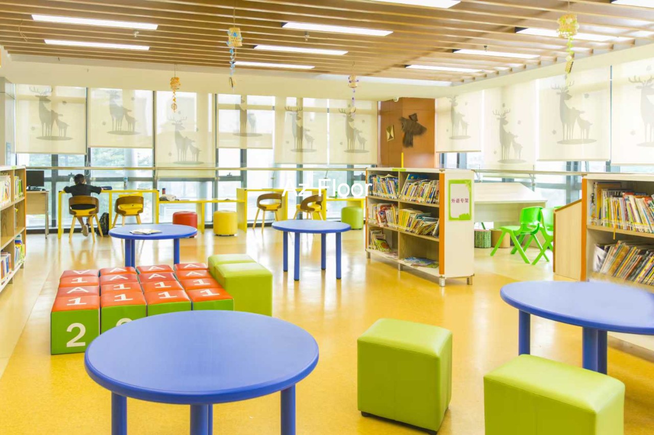 Sàn nhựa vinyl TPHCM trường học. Ảnh: Azfloor 