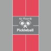Thảm Pickleball Xám Đỏ
