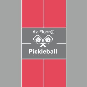 Thảm Pickleball Xám Đỏ