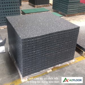 Gạch Cao Su Có Chốt Nối