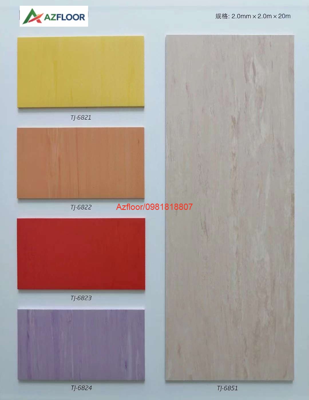 Sàn vinyl phòng sạch đồng chất solid red