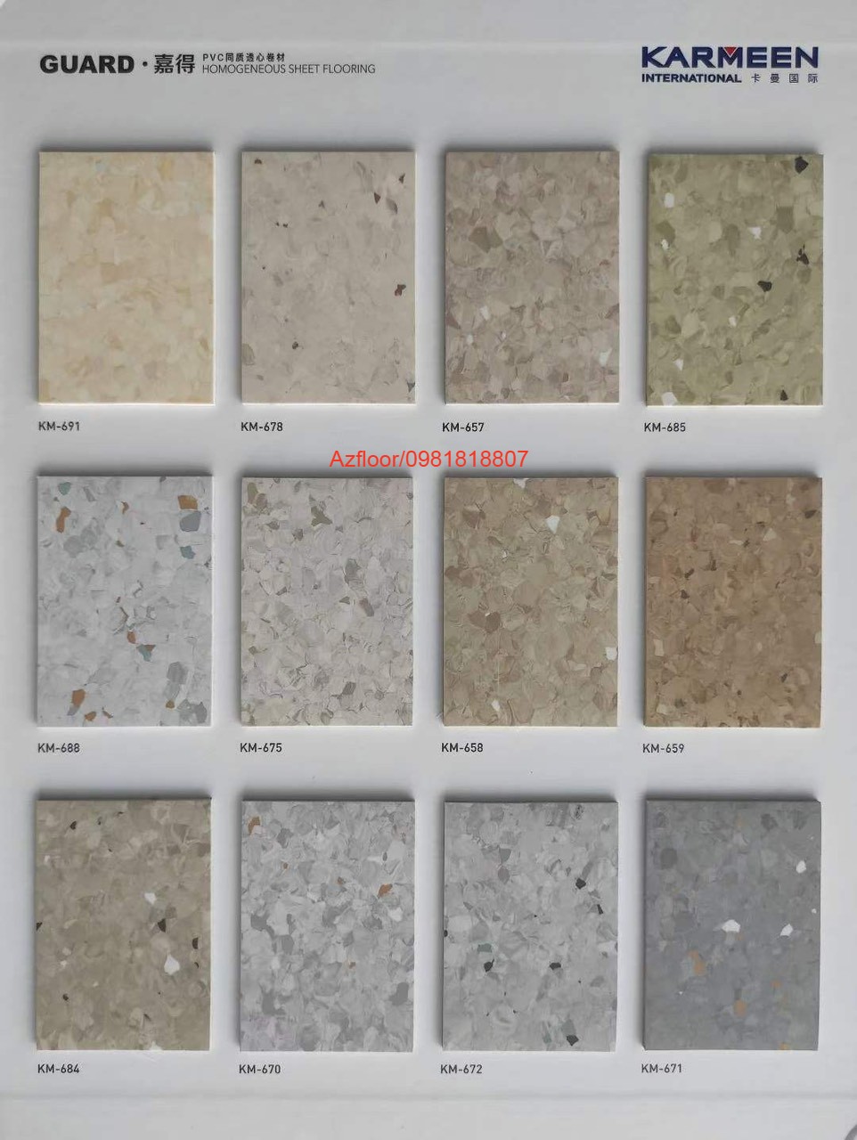 sàn vinyl phòng khám Quard grey