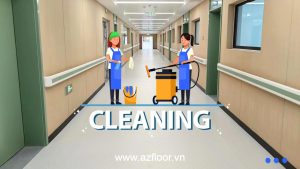 Cách vệ sinh và bảo dưỡng sàn vinyl y tế