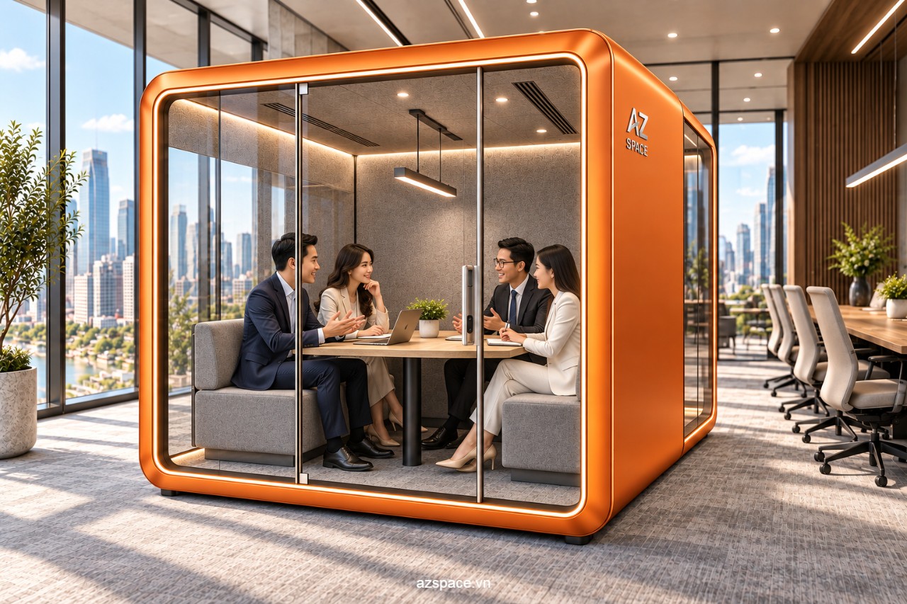 Booth thông minh 4 người Azspace