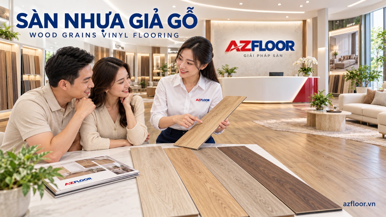 Sàn nhựa giả gỗ Azfloor
