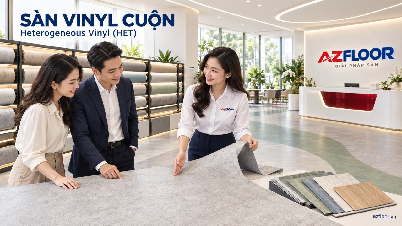 Sàn Vinyl Cuộn HET Azfloor