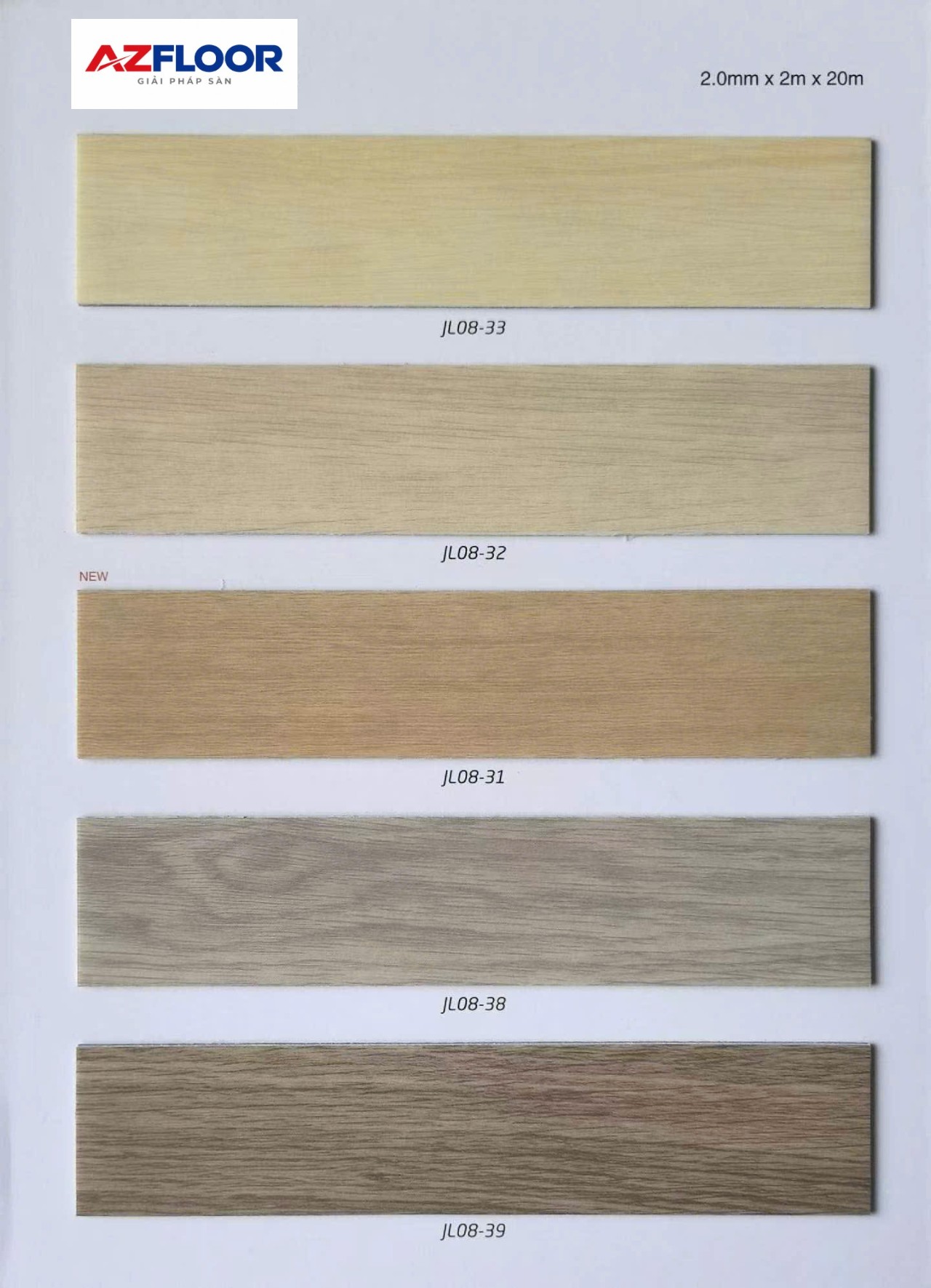 Sàn Vinyl Cuộn Vân Gỗ Cataloge 1