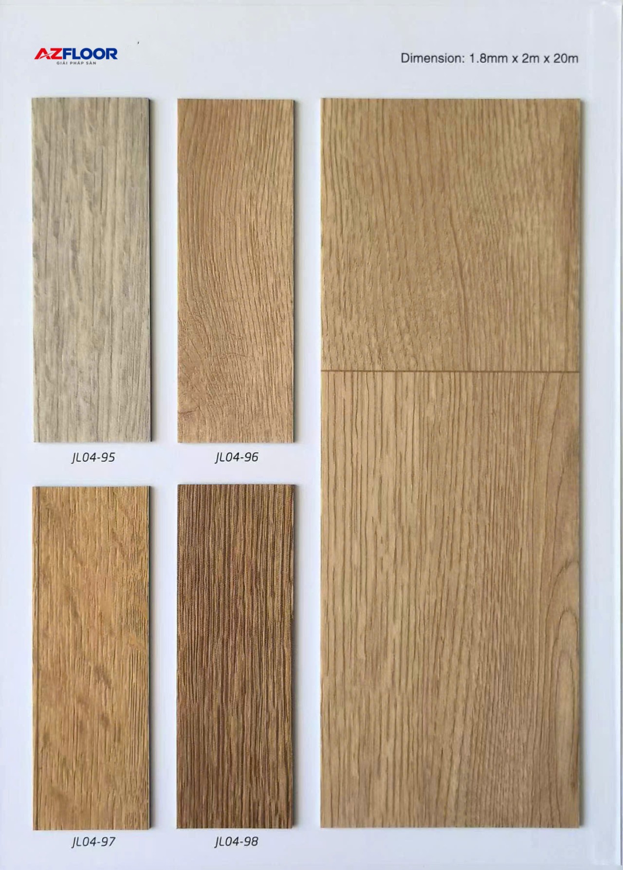 Sàn Vinyl Cuộn Vân Gỗ Cataloge 2
