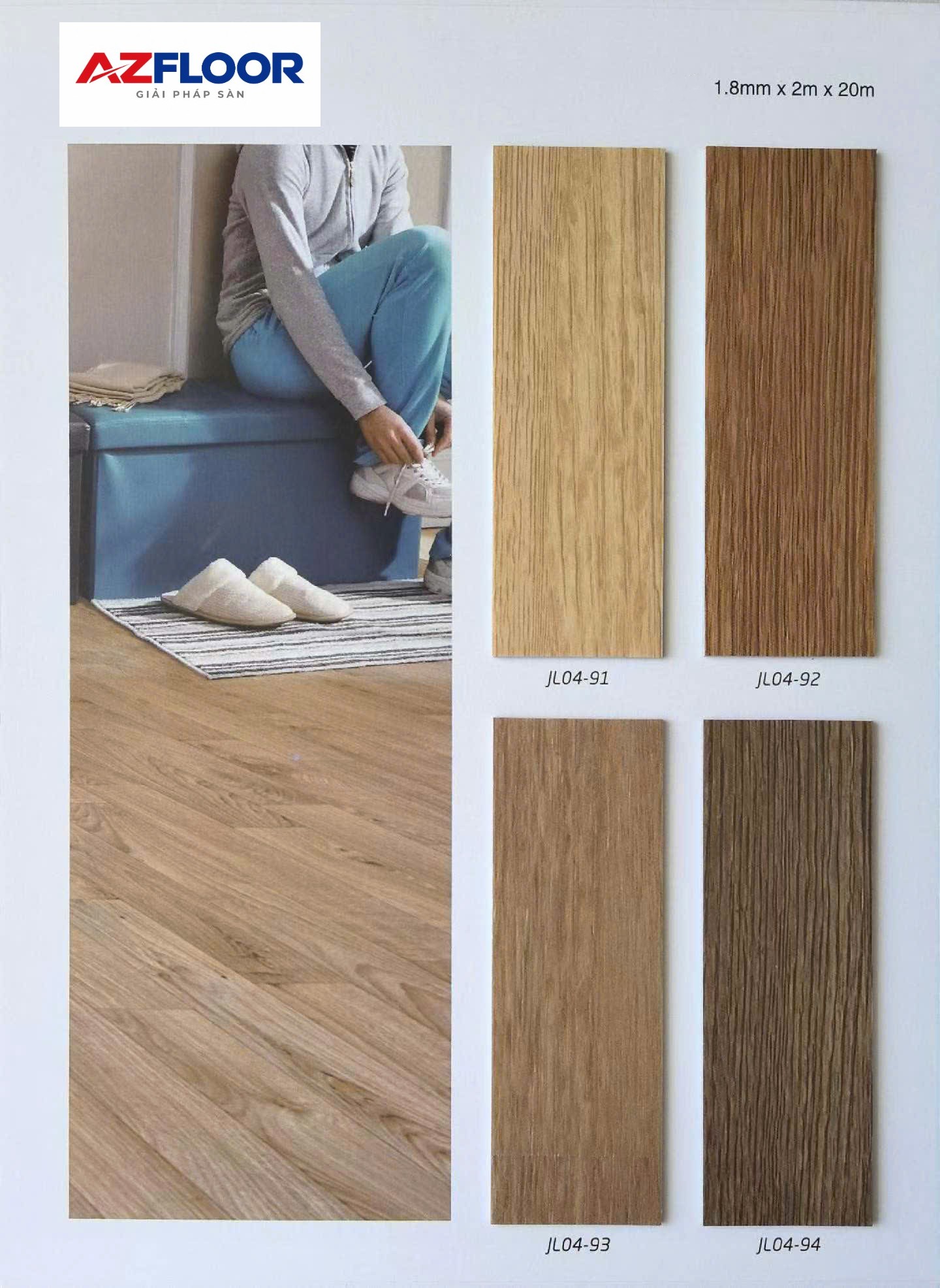 Sàn Vinyl Cuộn Vân Gỗ Cataloge 3