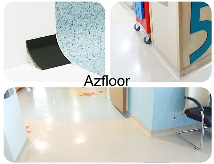 Sàn vinyl đồng nhất kháng khuẩn vén tường