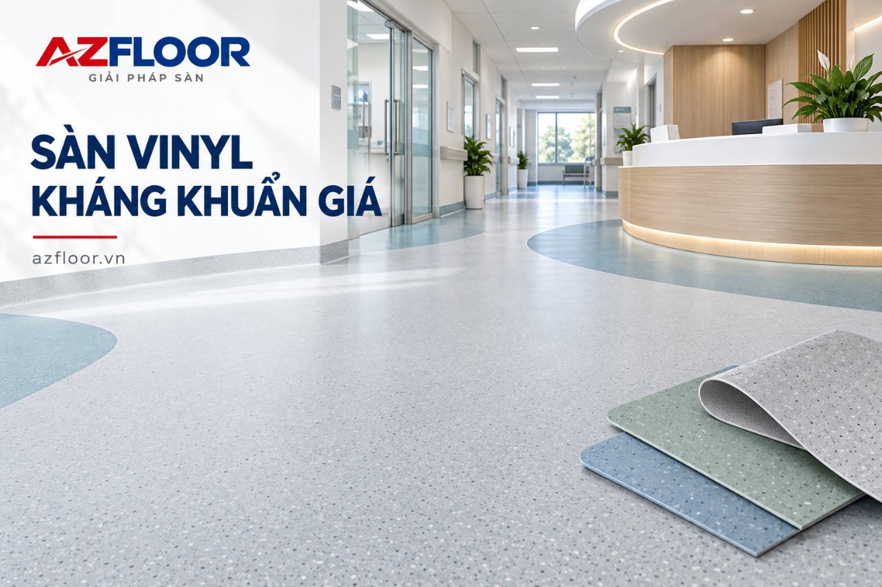 sàn vinyl kháng khuẩn giá azfloor