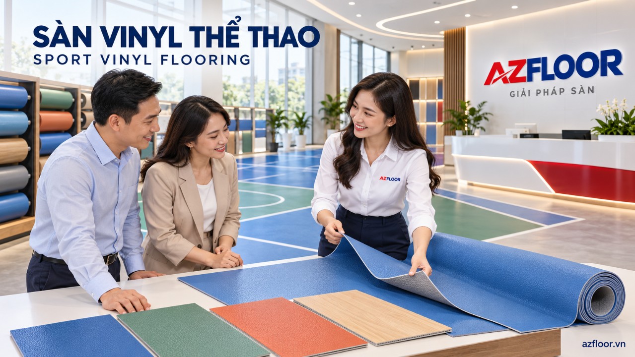 Sàn vinyl thể thao sport floor