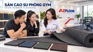thảm sàn cao su phòng gym
