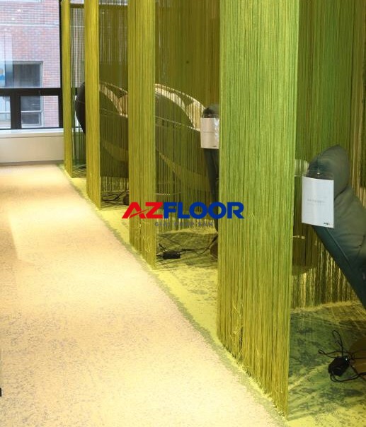 thảm xanh lá chuyển màu chính hãng Interflor